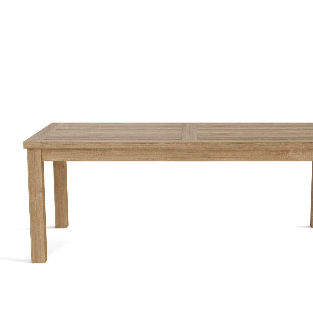 47" Natural Solid Wood Outdoor Coffee Table Homeroots Outdoor