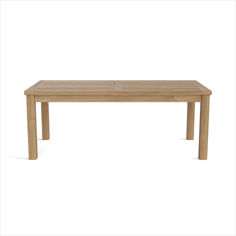 47" Natural Solid Wood Outdoor Coffee Table Homeroots Outdoor