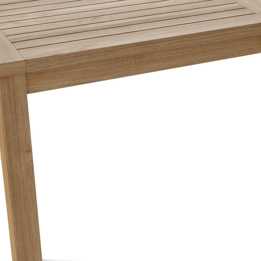 47" Natural Solid Wood Outdoor Coffee Table Homeroots Outdoor