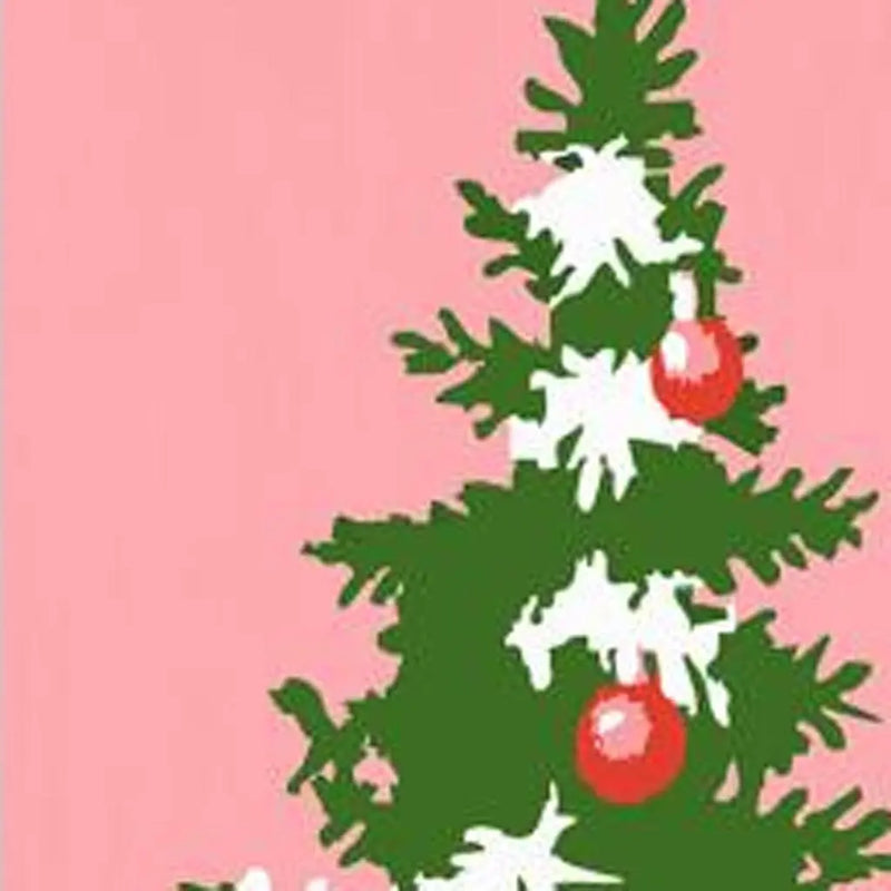 47" Pink And Green Solid Wood Christmas Christmas Tree Porch Sign Homeroots Outdoor