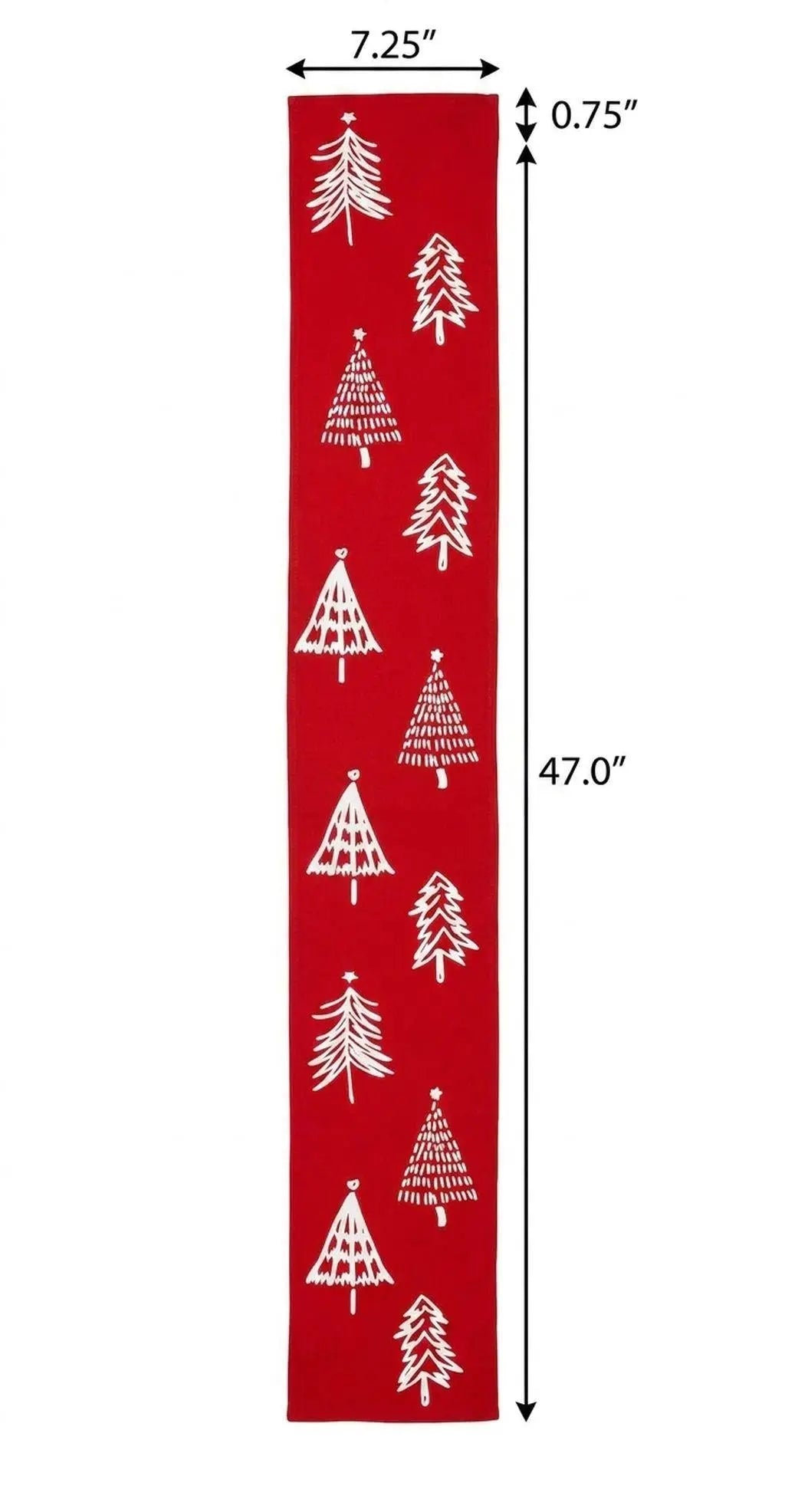 47" Red And White Solid Wood Christmas Christmas Trees Porch Sign Homeroots Outdoor