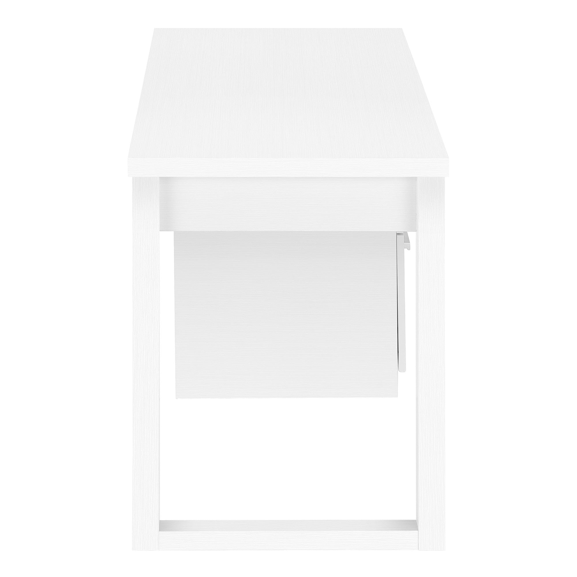 47" White Computer Desk With Three Drawers Homeroots Office