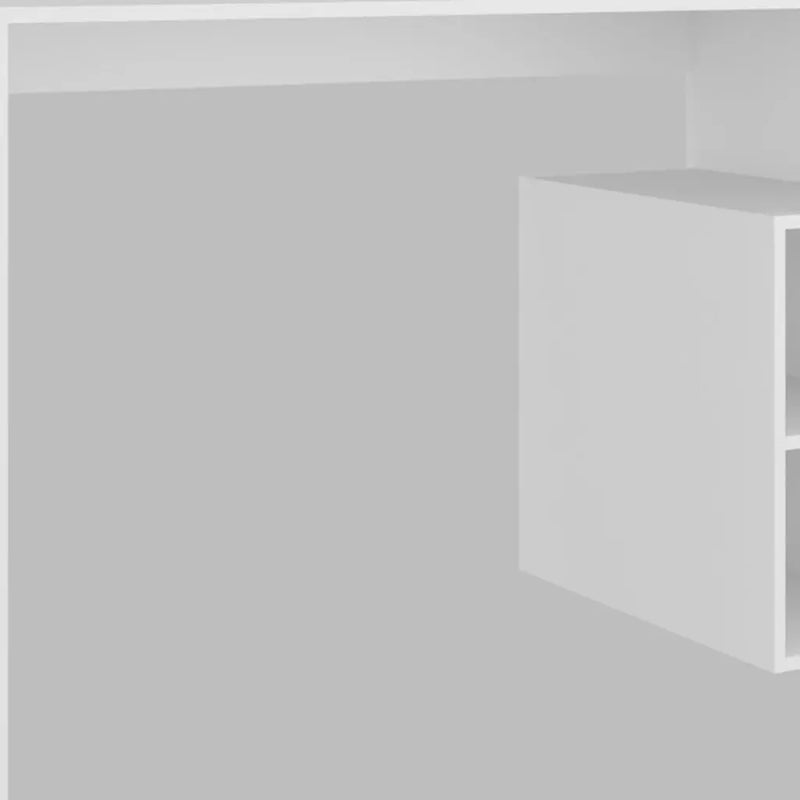 47" White Wood Computer Desk Homeroots
