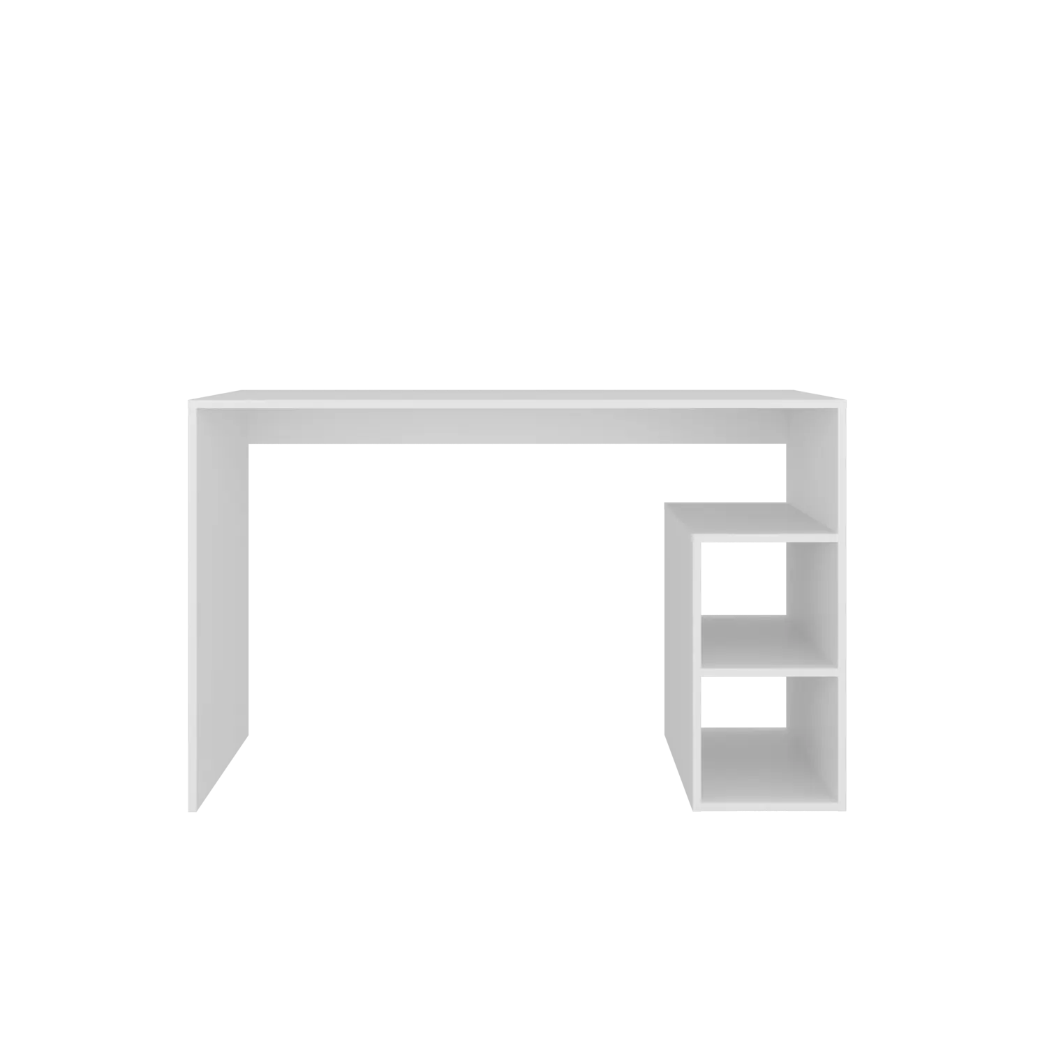 47" White Wood Computer Desk Homeroots