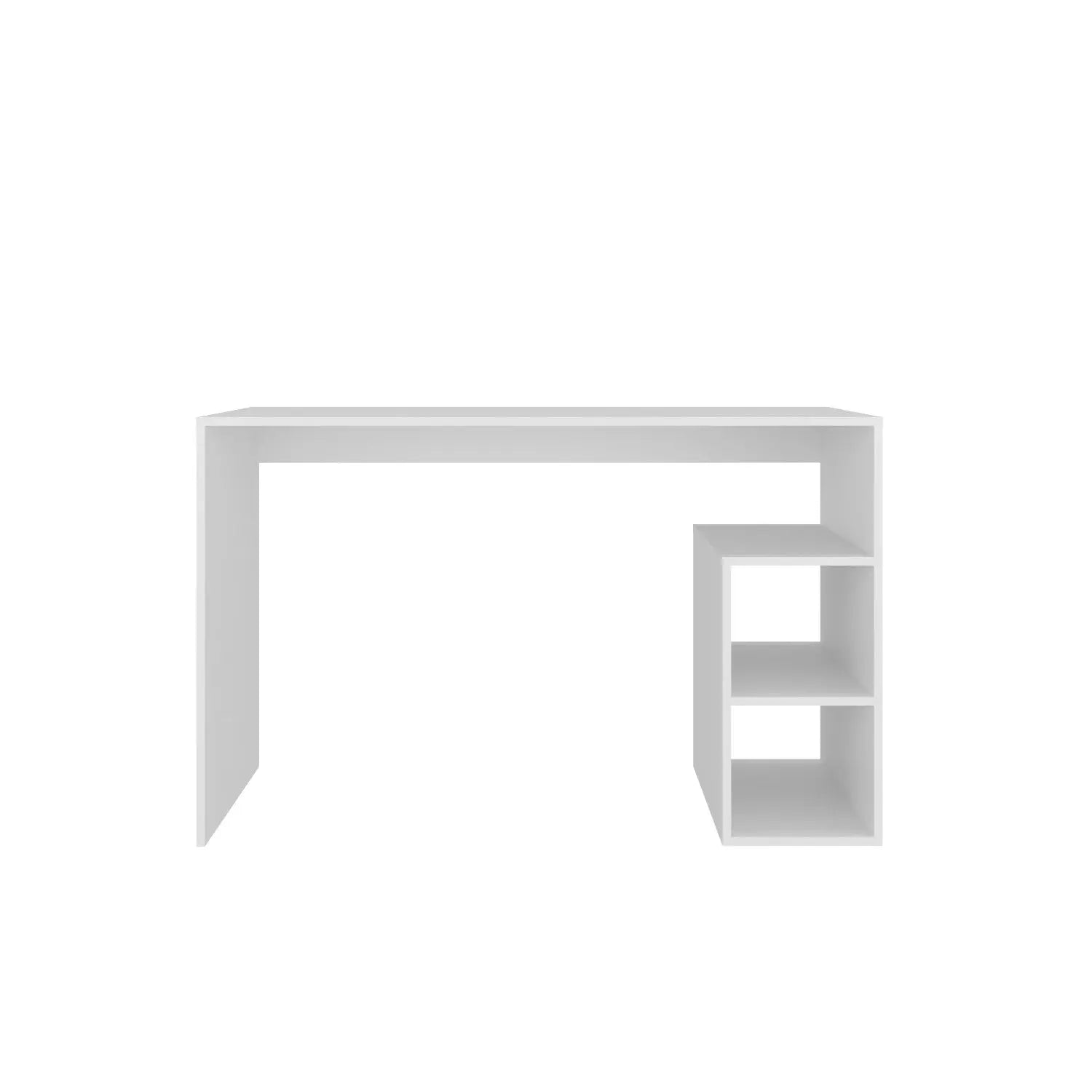 47" White Wood Computer Desk Homeroots