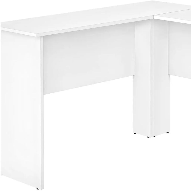 47" White Wood Corner Computer Desk Homeroots Office