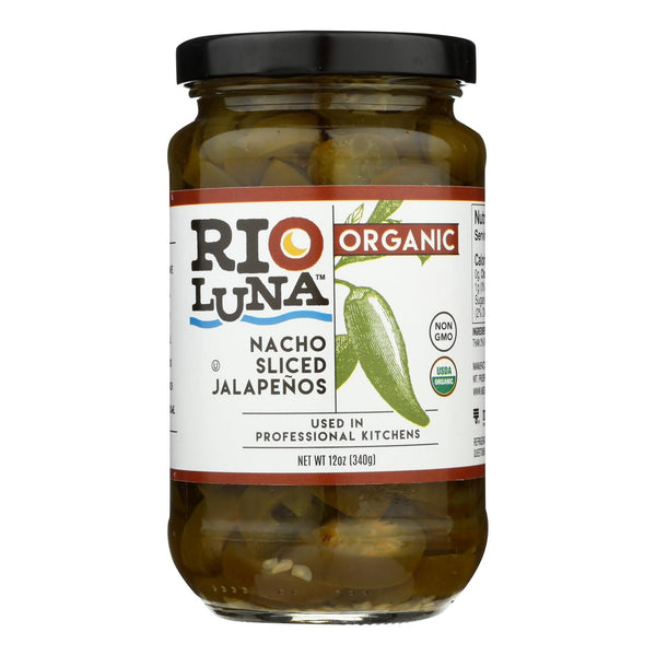 Rio Luna Organic Nacho Sliced Jalapenos - Case Of 12 - 12 Oz Rio Luna