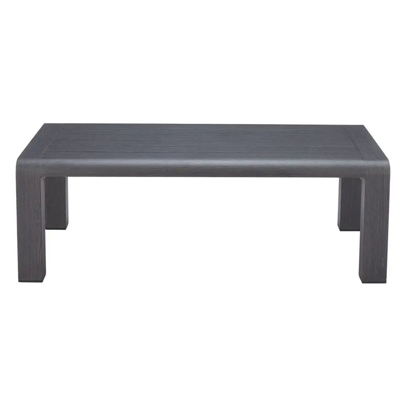 48" Black Aluminum Outdoor Coffee Table Homeroots Outdoor