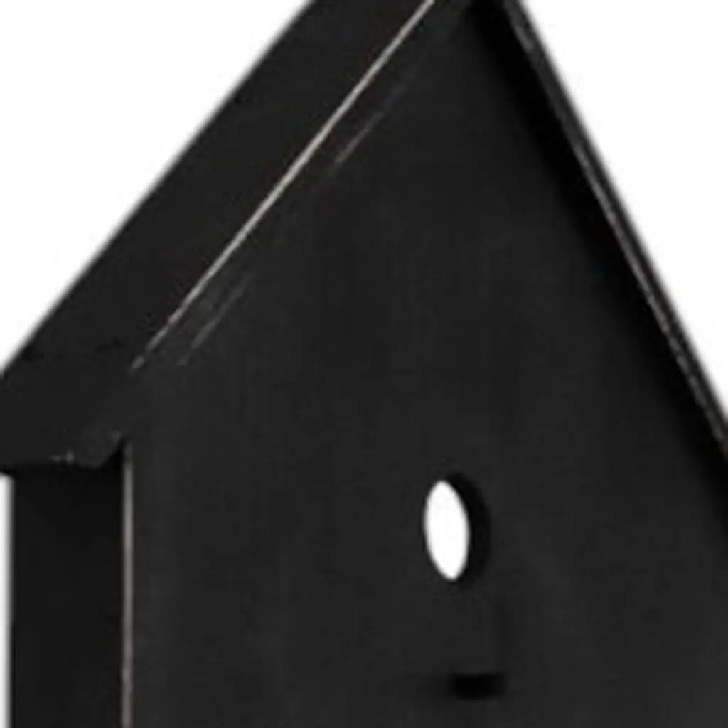 48" Black And White Solid Wood Birdhouse Welcome Porch Sign - GreatEagleInc