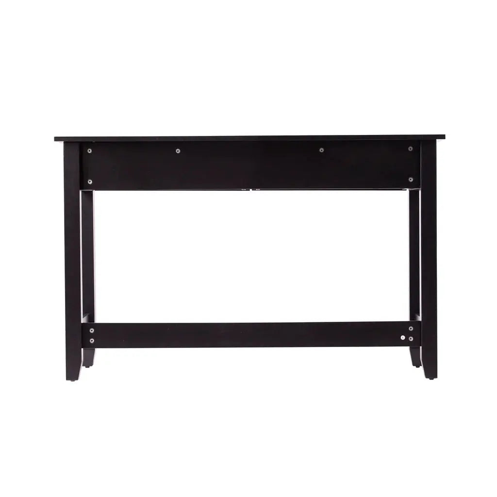 48" Black Console Table And Drawers Homeroots Living Room