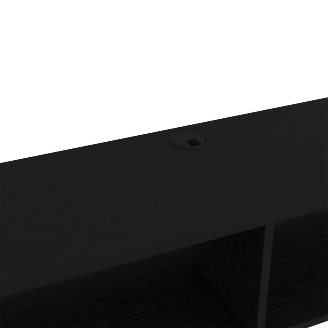 48" Black Floating Mount Entertainment Center Homeroots Living Room