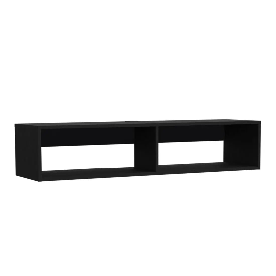 48" Black Floating Mount Entertainment Center Homeroots Living Room