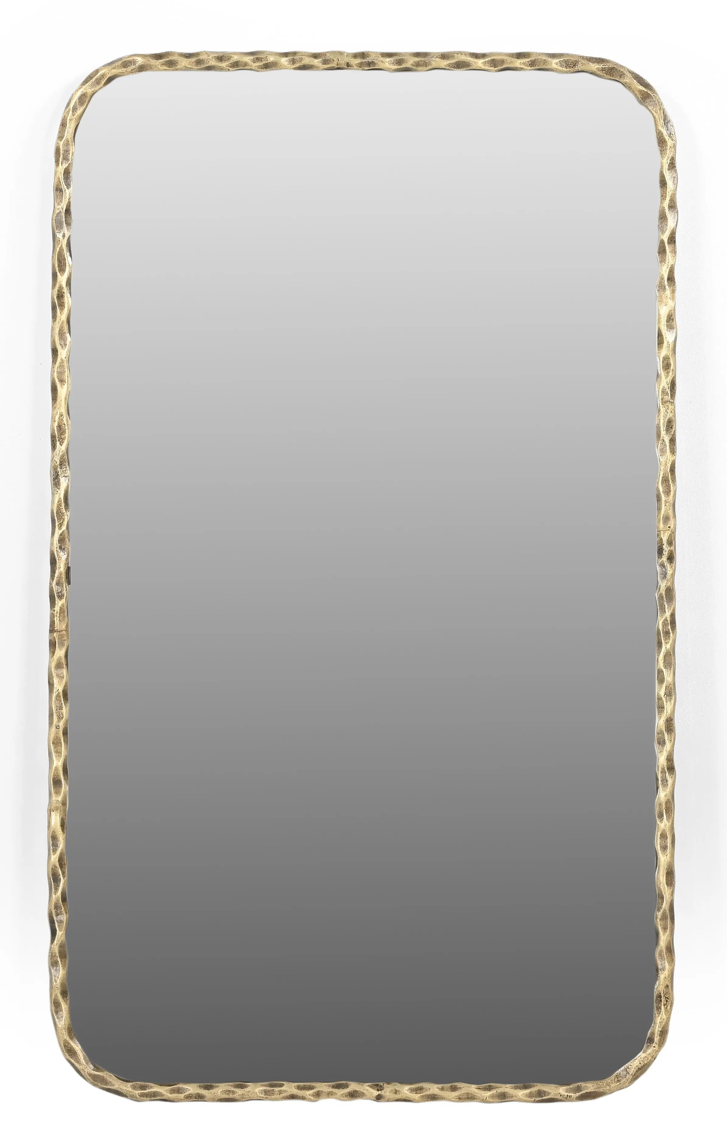 48" Brass Iron Framed Accent Mirror Homeroots Bed & Bath