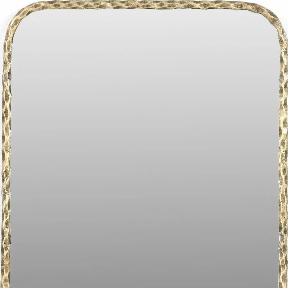 48" Brass Iron Framed Accent Mirror Homeroots Bed & Bath