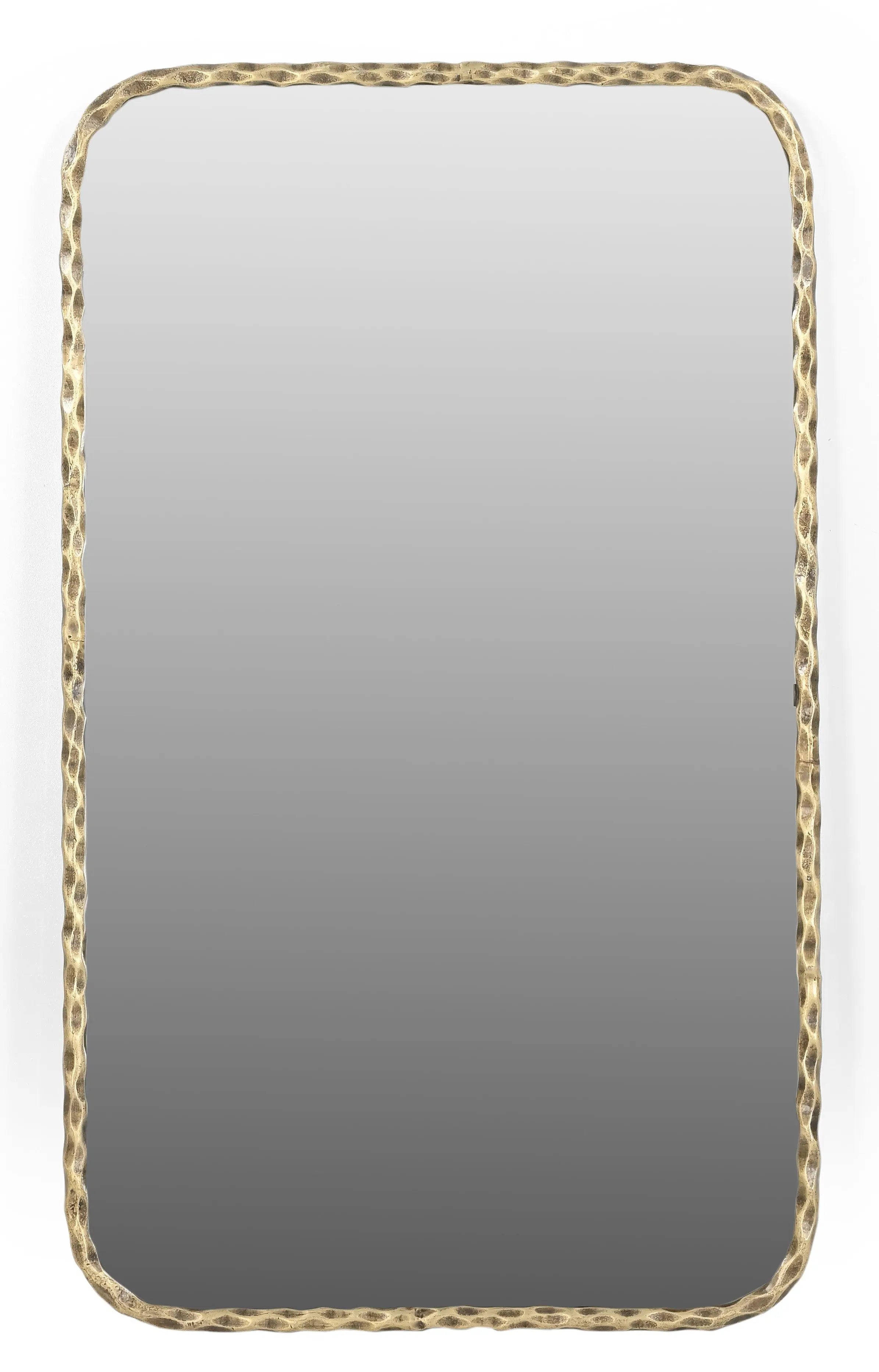 48" Brass Iron Framed Accent Mirror Homeroots Bed & Bath