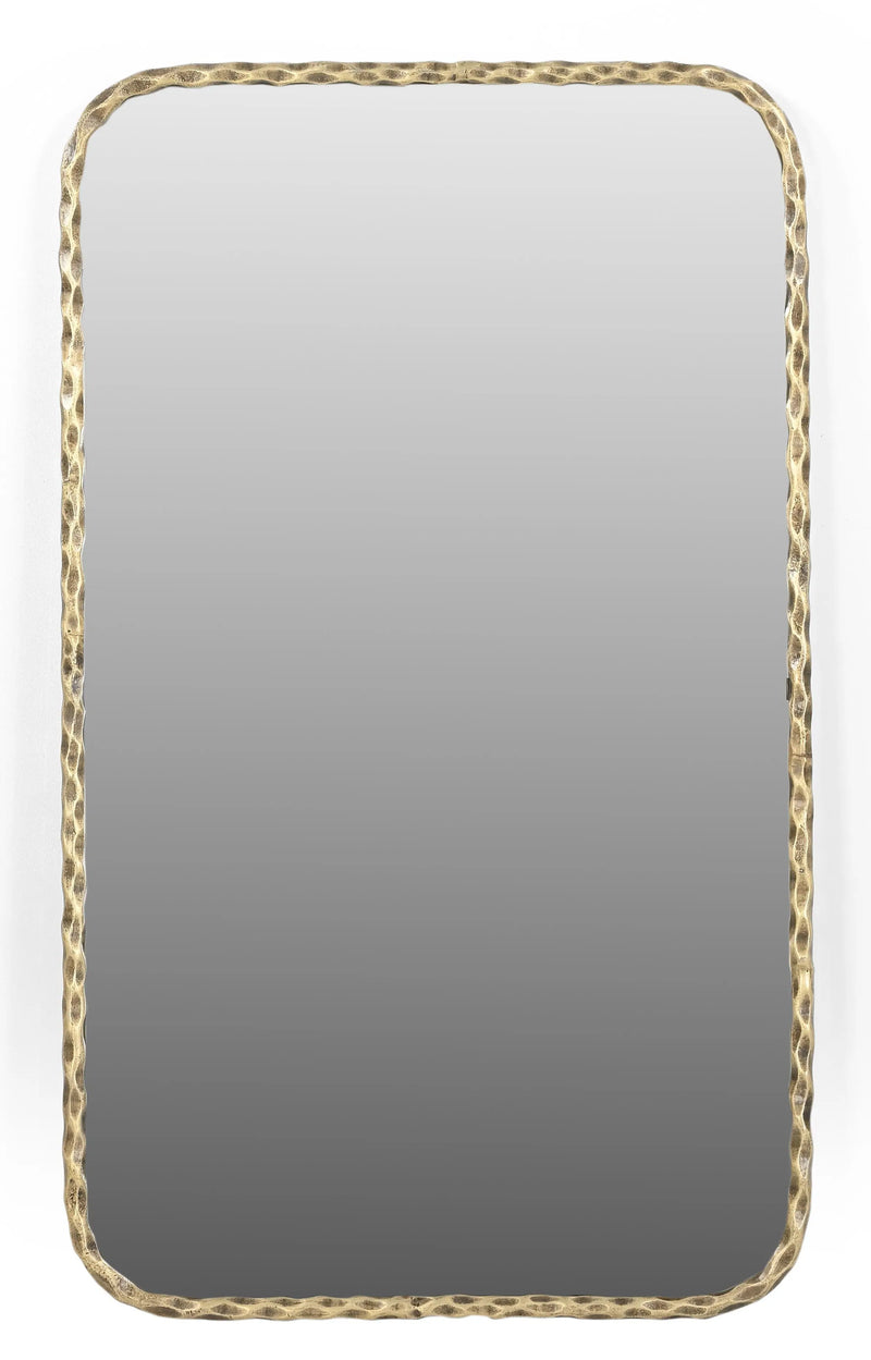 48" Brass Iron Framed Accent Mirror Homeroots Bed & Bath