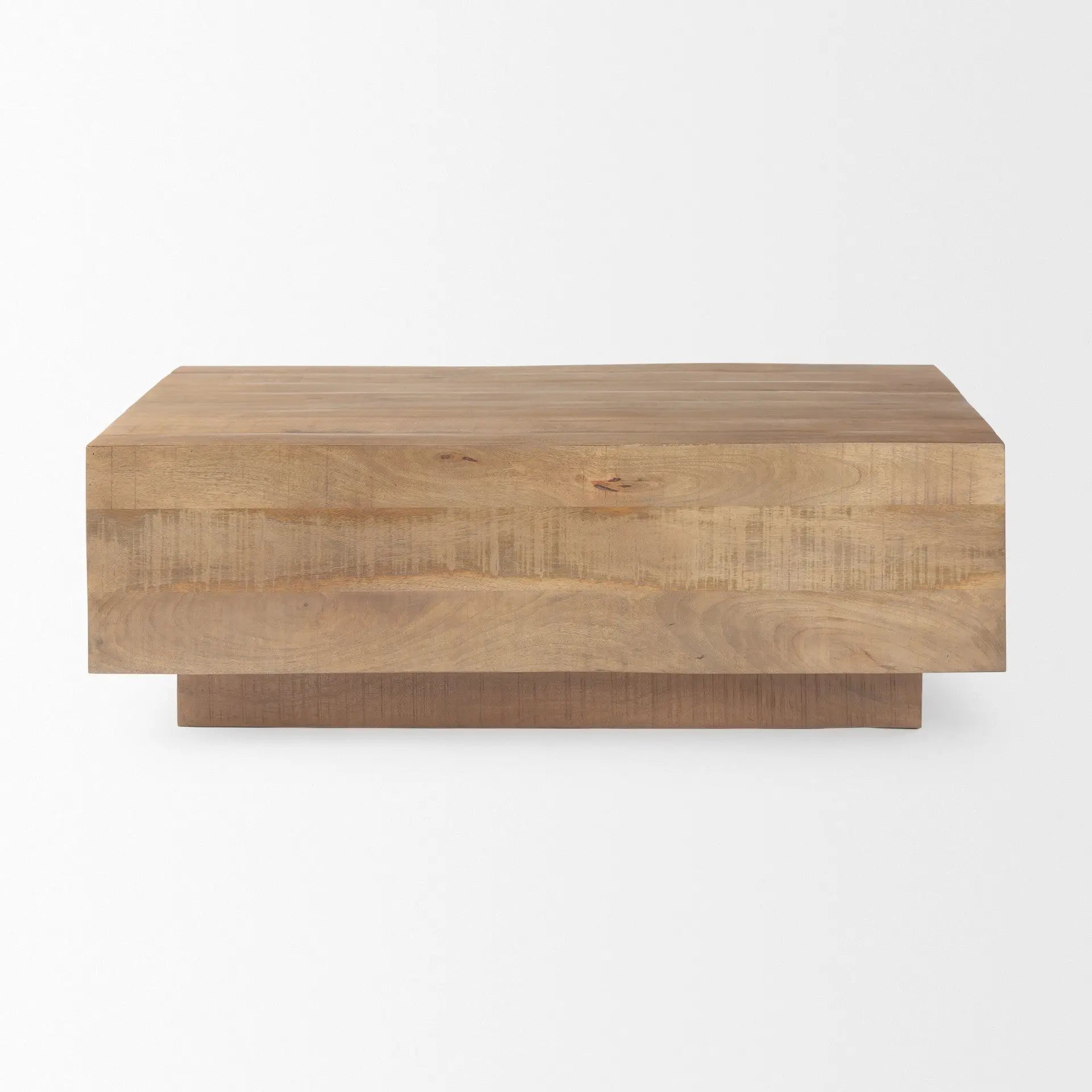48" Brown Solid Wood Solid Coffee Table Homeroots Living Room