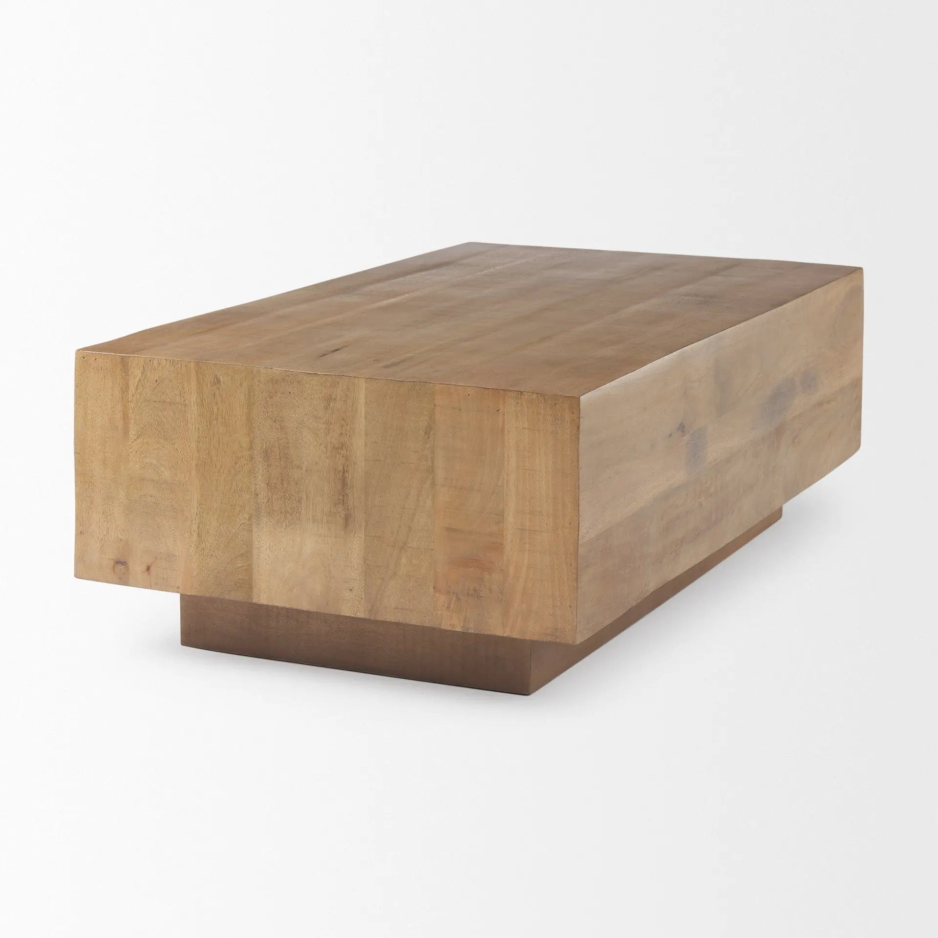 48" Brown Solid Wood Solid Coffee Table Homeroots Living Room