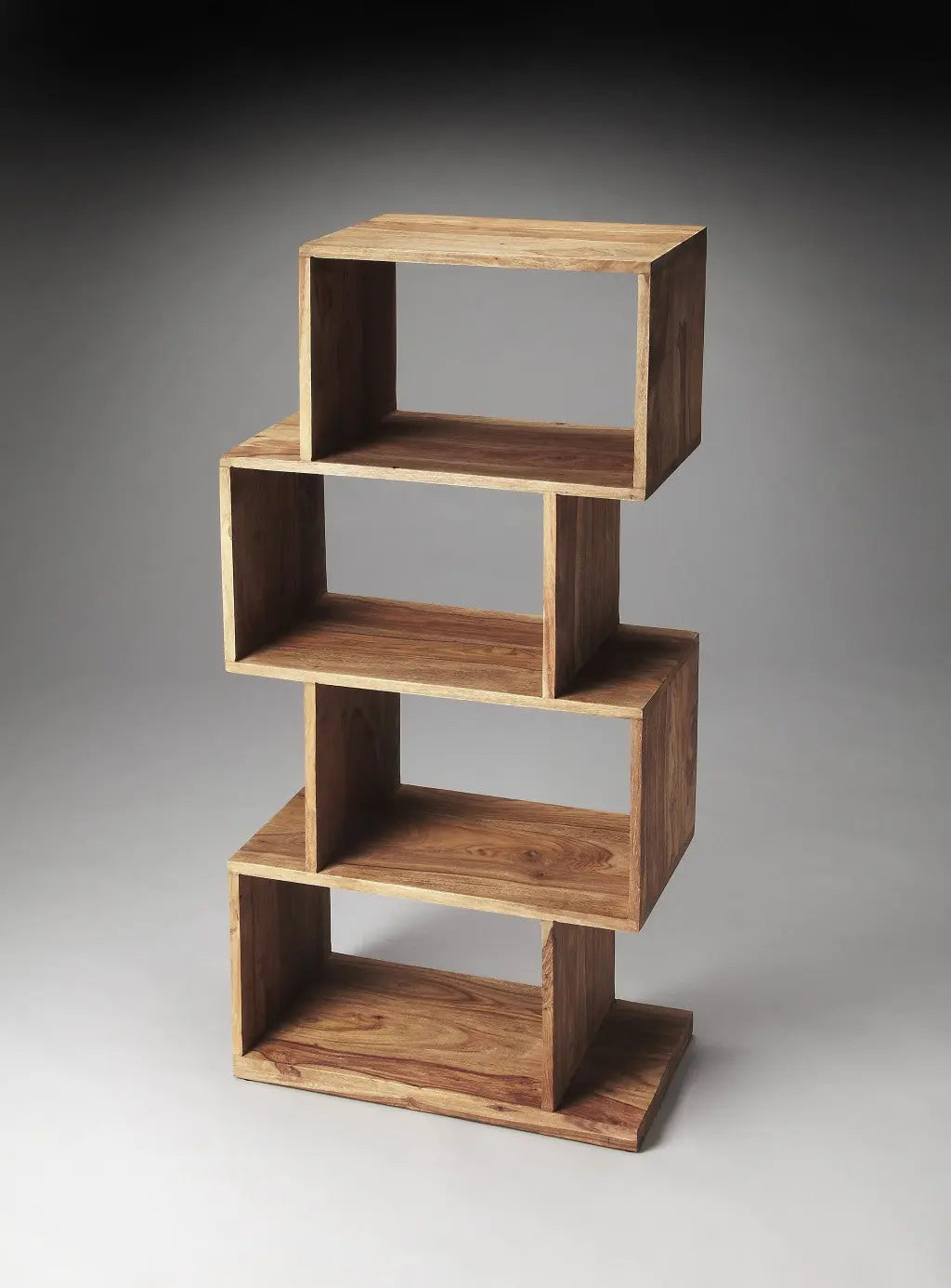48" Brown Wood Three Tier Bookcase Homeroots Office
