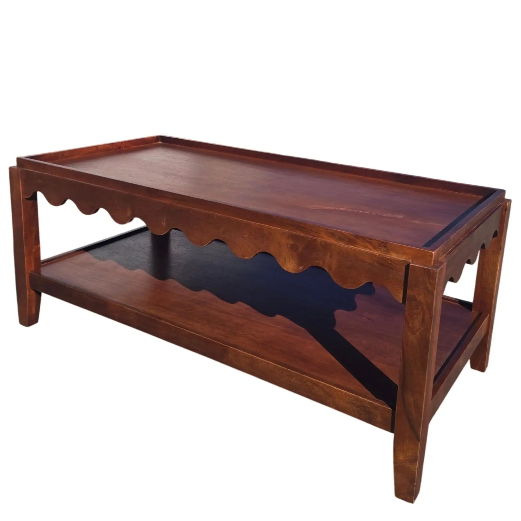 48" Champagne Solid Wood Coffee Table Homeroots Living Room