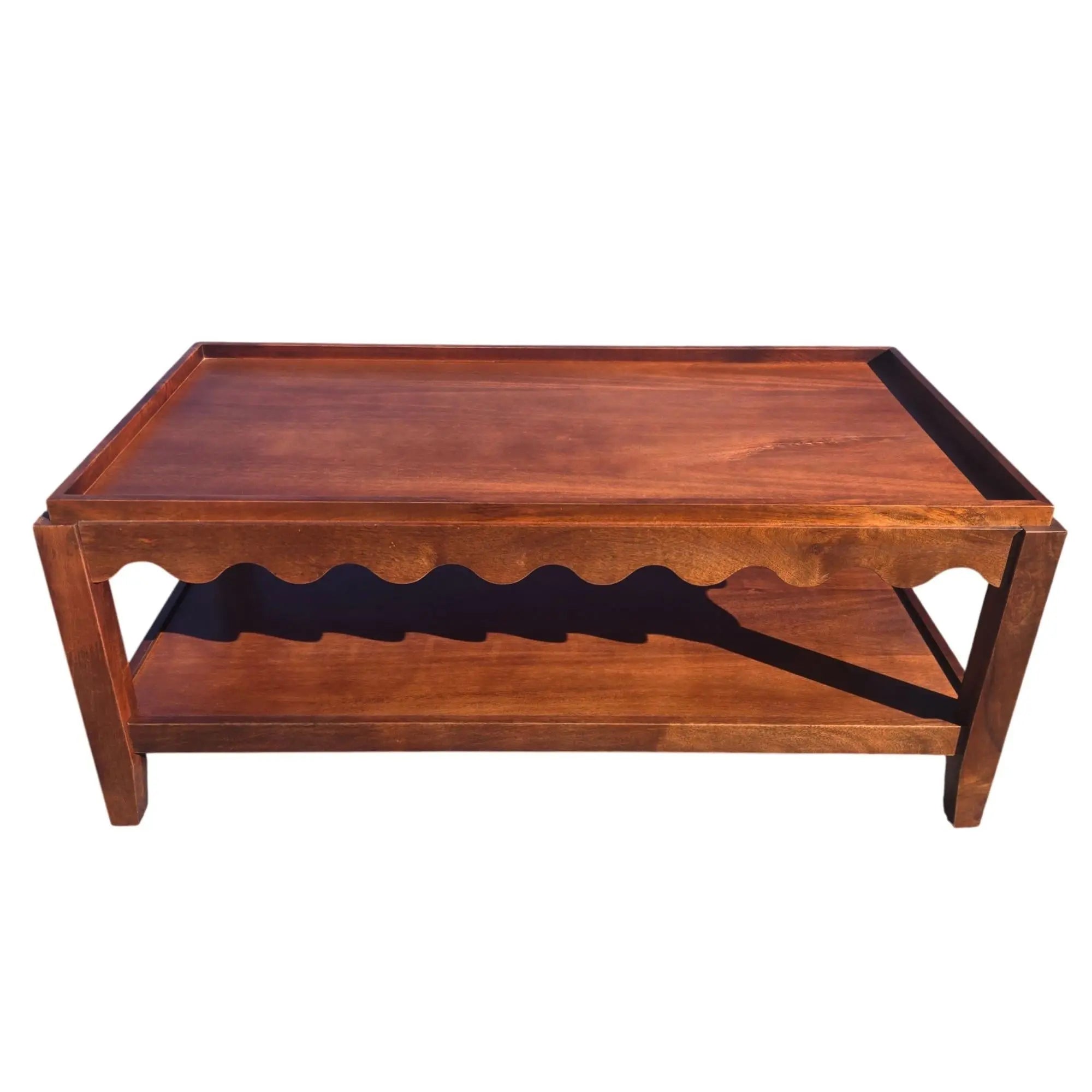 48" Champagne Solid Wood Coffee Table Homeroots Living Room