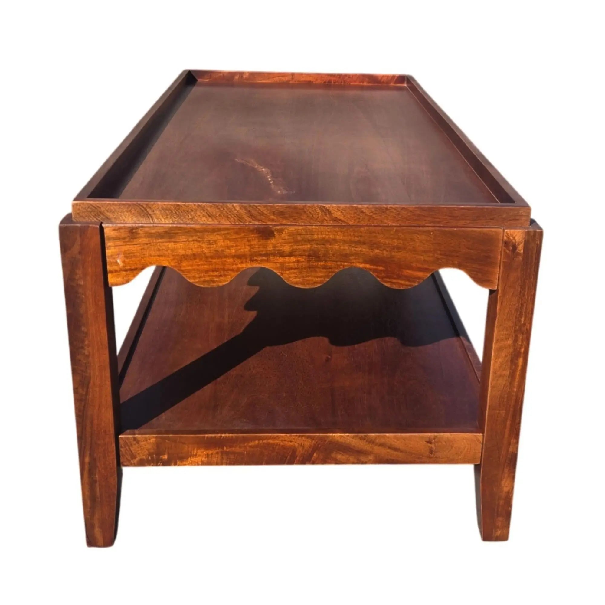 48" Champagne Solid Wood Coffee Table Homeroots Living Room