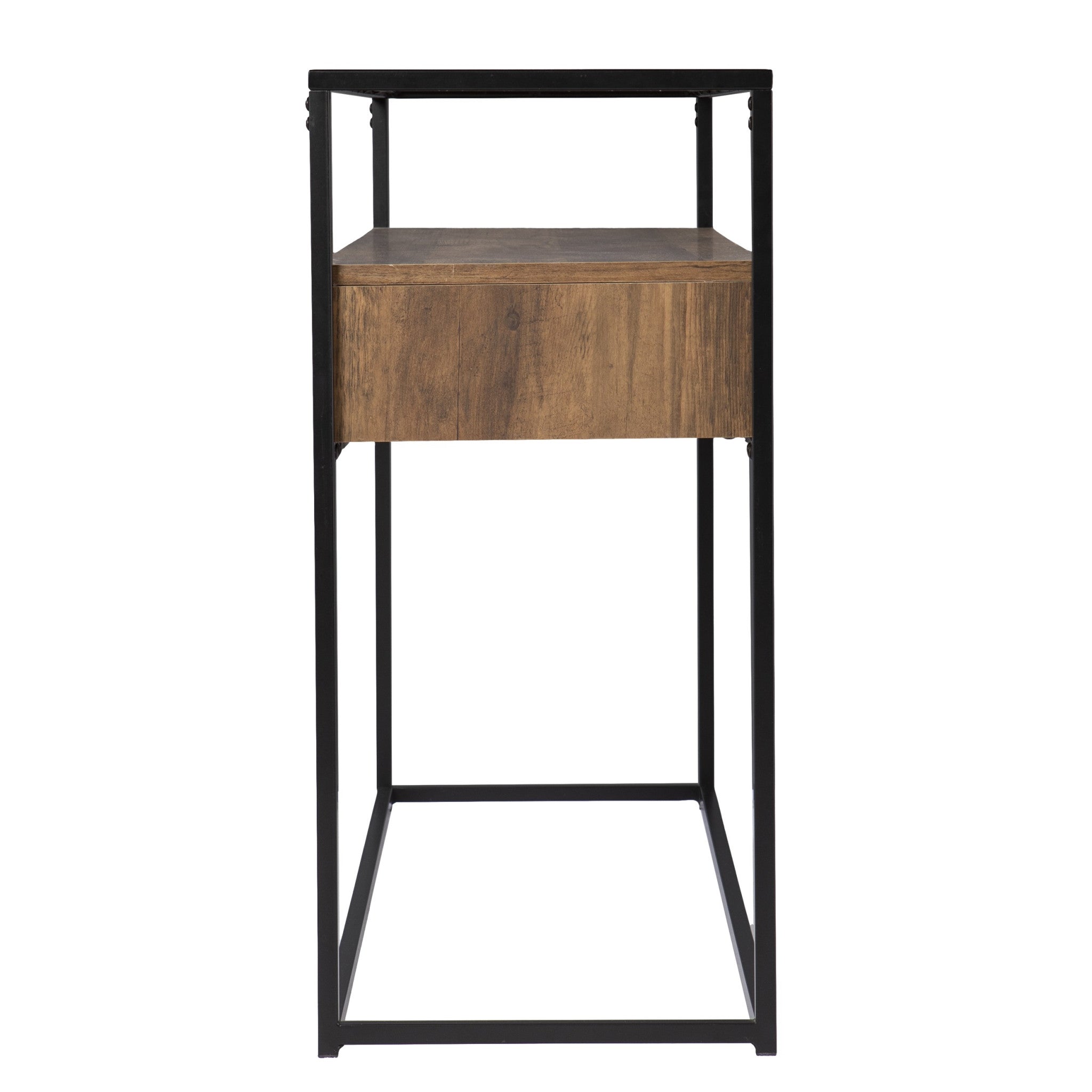 48" Clear and Black Glass Frame Console Table With Storage With Storage Homeroots Living Room