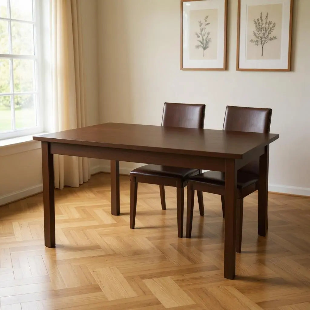 48" Coffee Solid Wood Dining Table Homeroots Kitchen & Dining