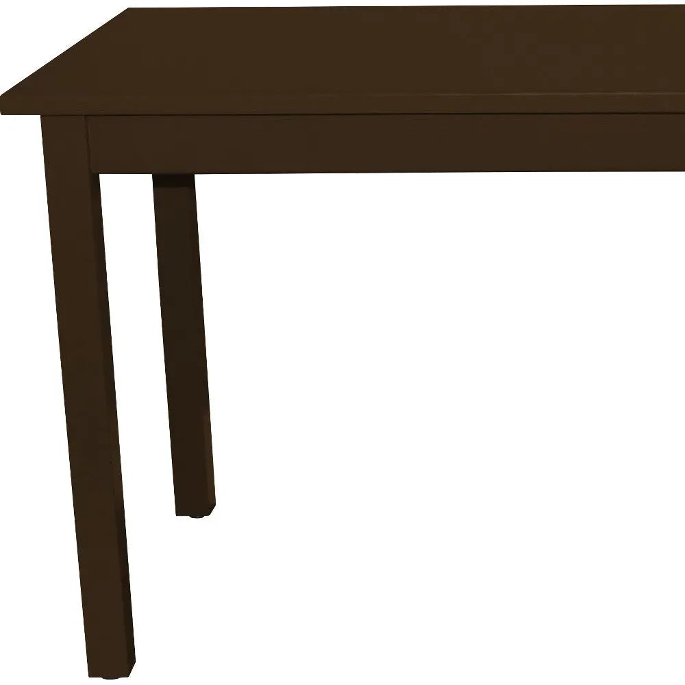 48" Coffee Solid Wood Dining Table Homeroots Kitchen & Dining