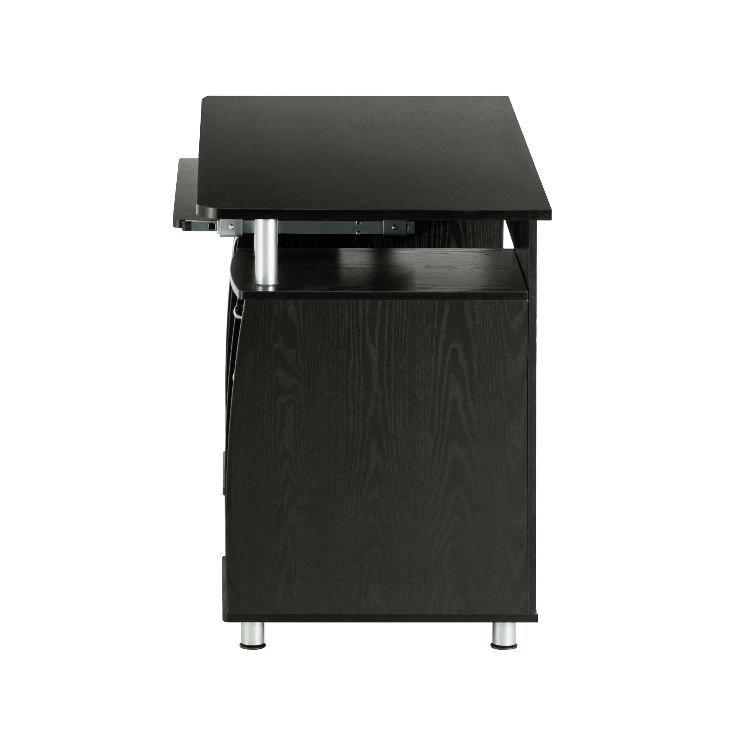 48" Espresso Wood Computer Desk With Two Drawers Homeroots Office