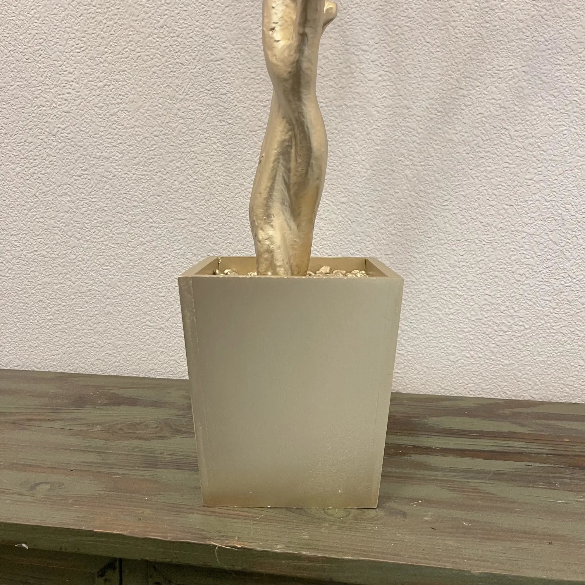 48" Gold Artificial Manzanita Tree In Gold Planter Pot Homeroots Home Decor