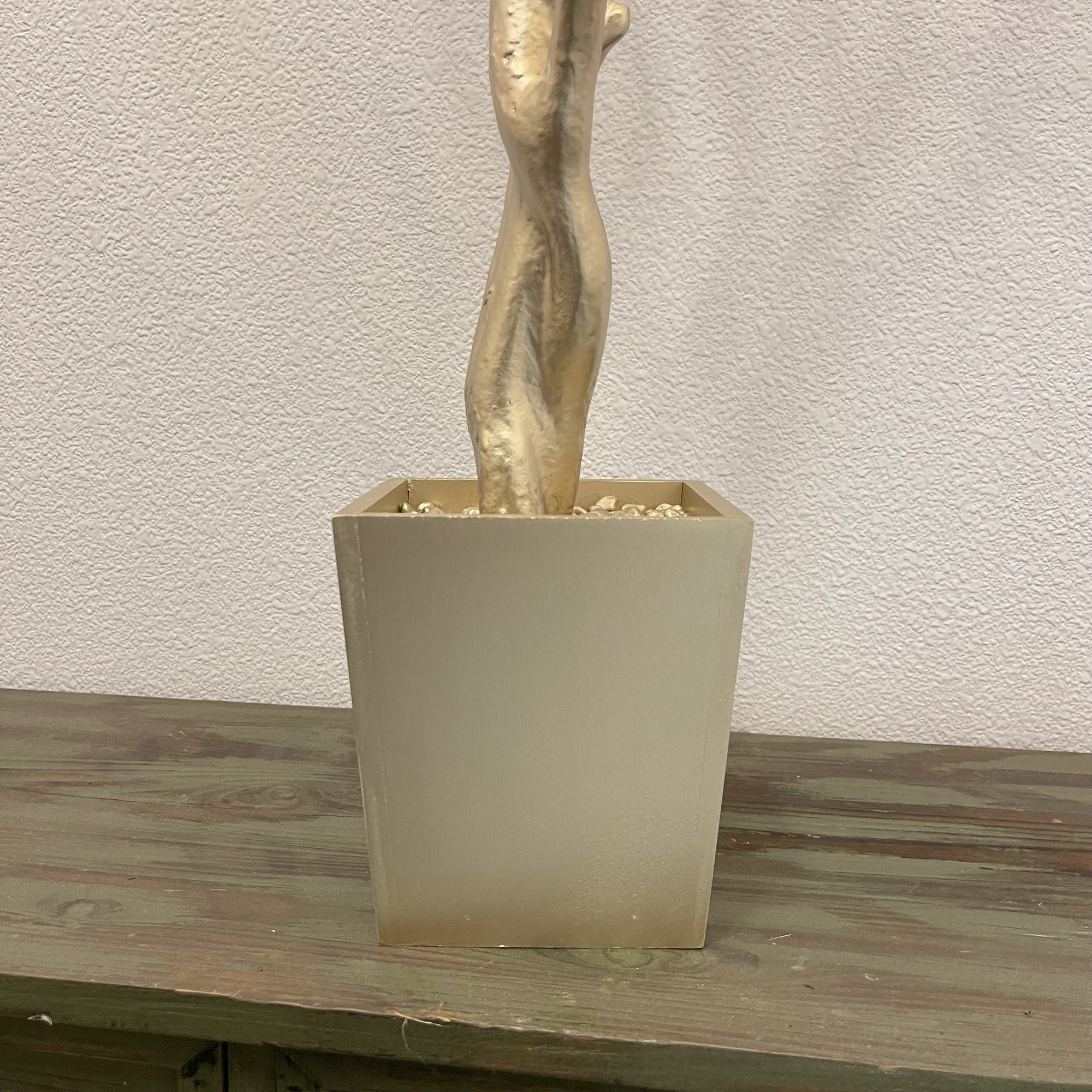 48" Gold Artificial Manzanita Tree In Gold Planter Pot Homeroots Home Decor