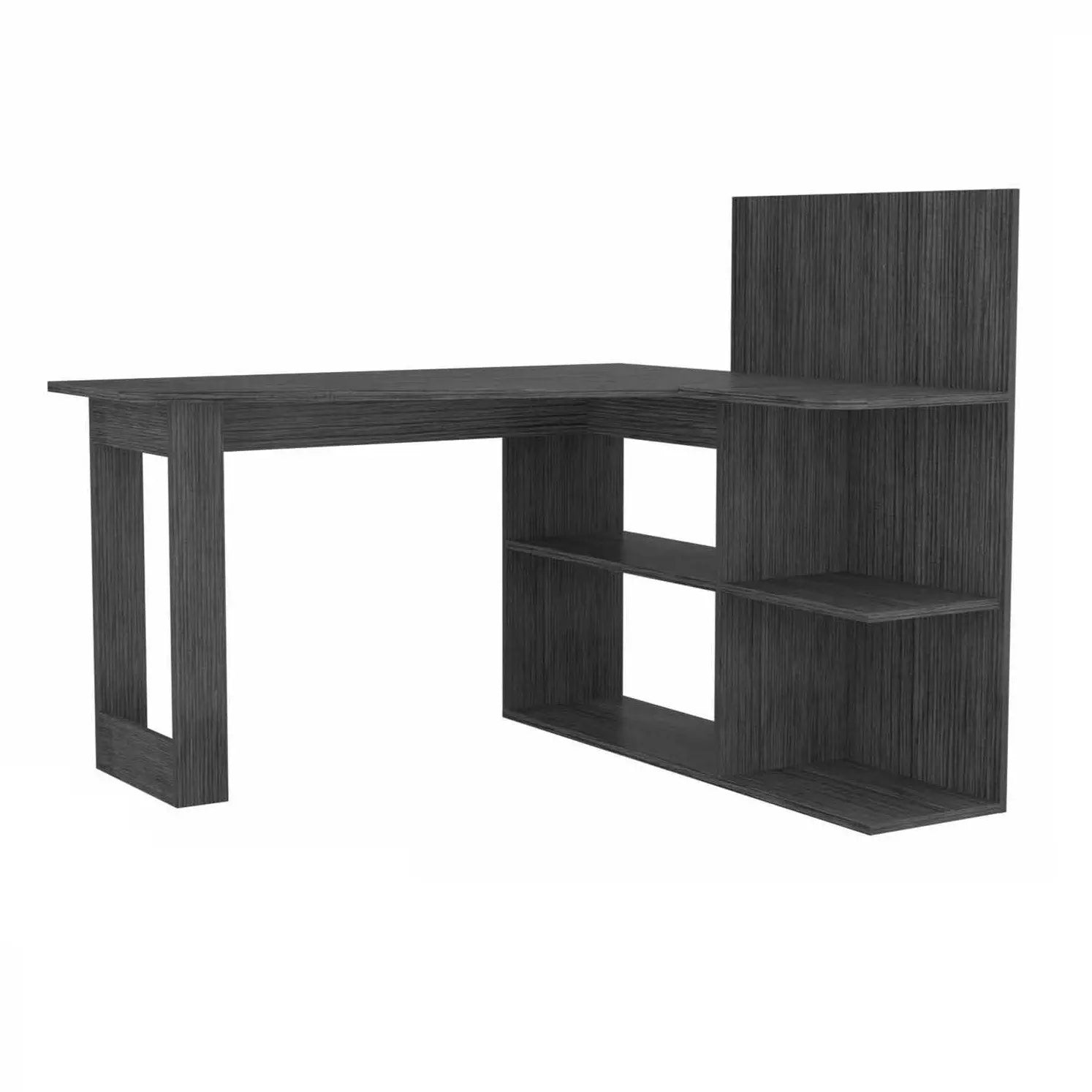 48" Gray L Shape Computer Desk Homeroots Office