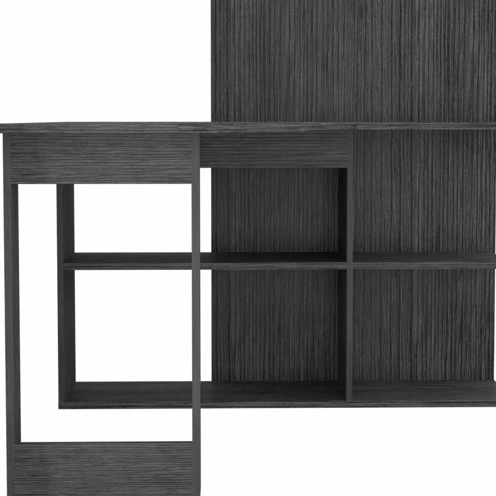 48" Gray L Shape Computer Desk Homeroots Office
