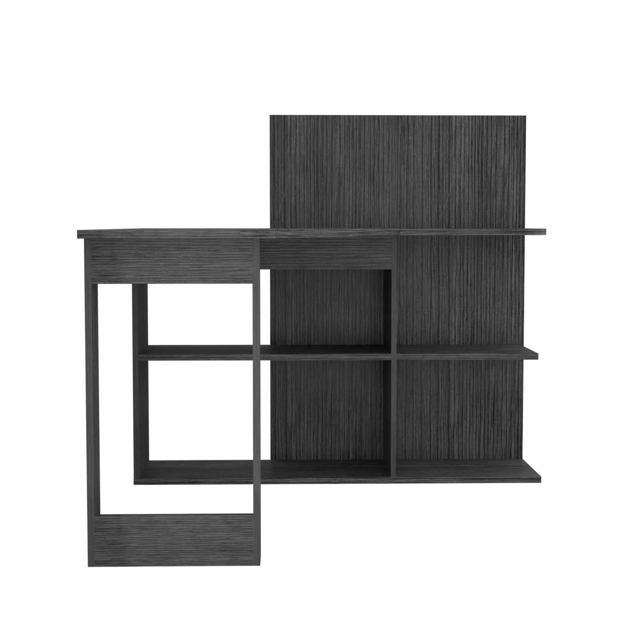 48" Gray L Shape Computer Desk Homeroots Office