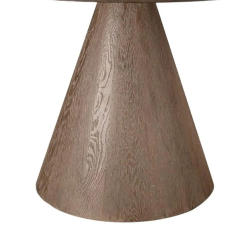 48" Natural Solid Wood Pedestal Base Round Top Dining Table Homeroots Kitchen & Dining