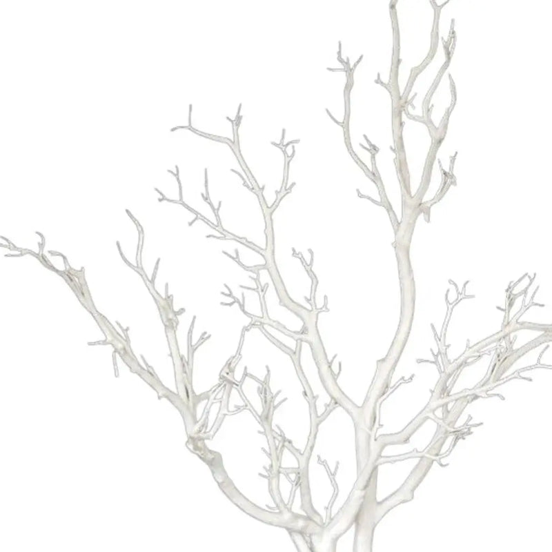 48" White Artificial Manzanita Tree In White Planter Pot Homeroots Home Decor