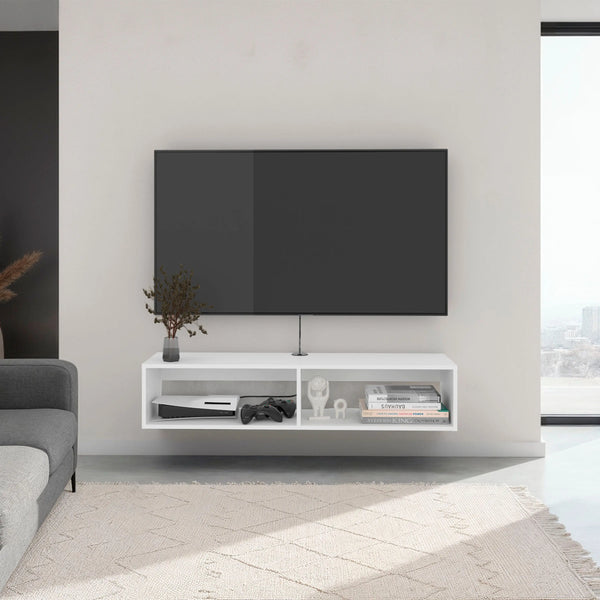 48" White Wood Fireplace Entertainment Center Homeroots Living Room