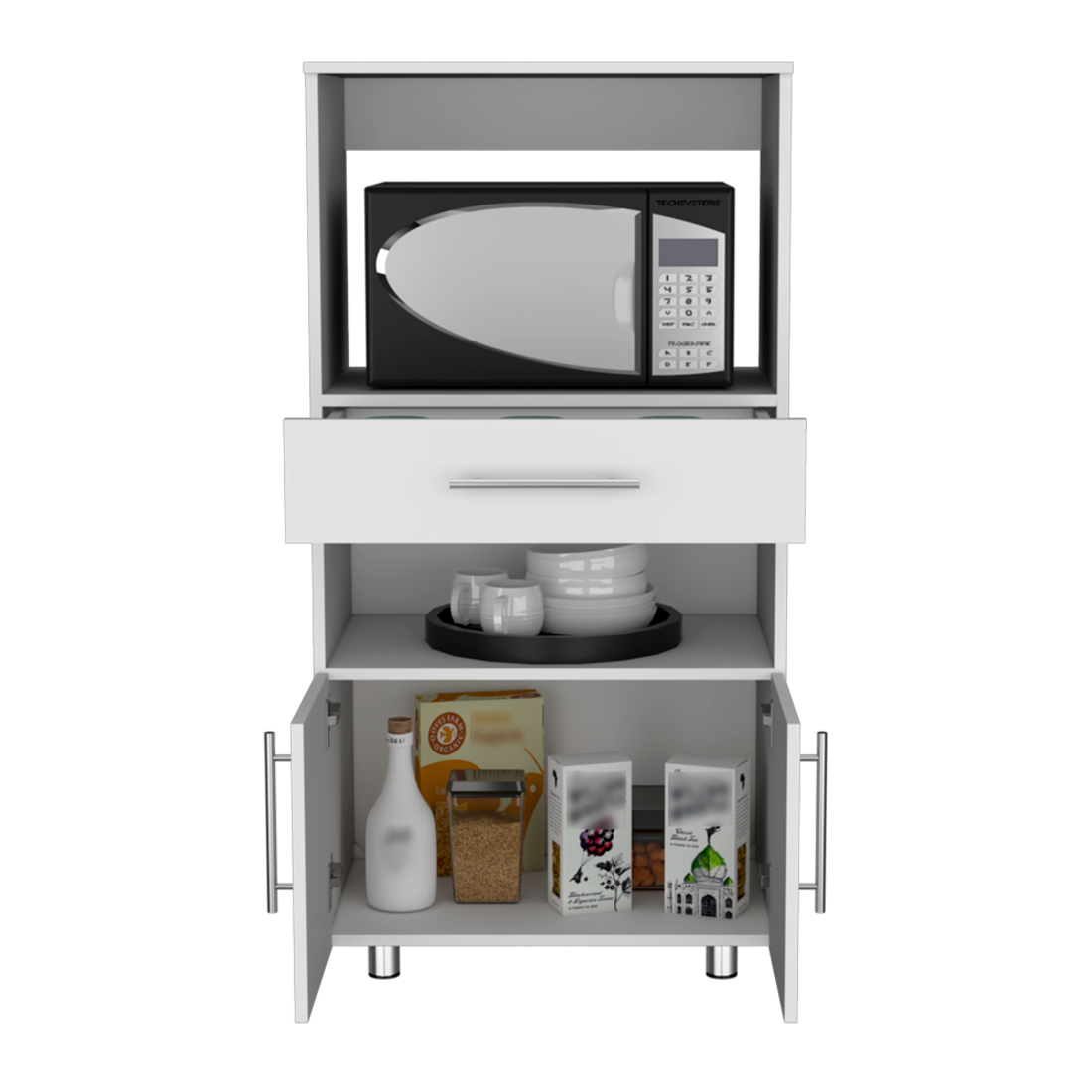 48" White Wood Pantry Or Storage Closet - GreatEagleInc
