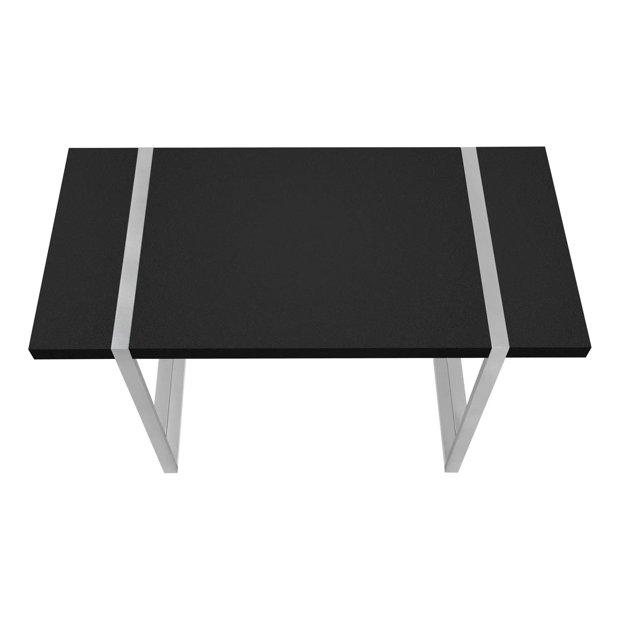 49" Black and Silver Computer Desk Homeroots Office