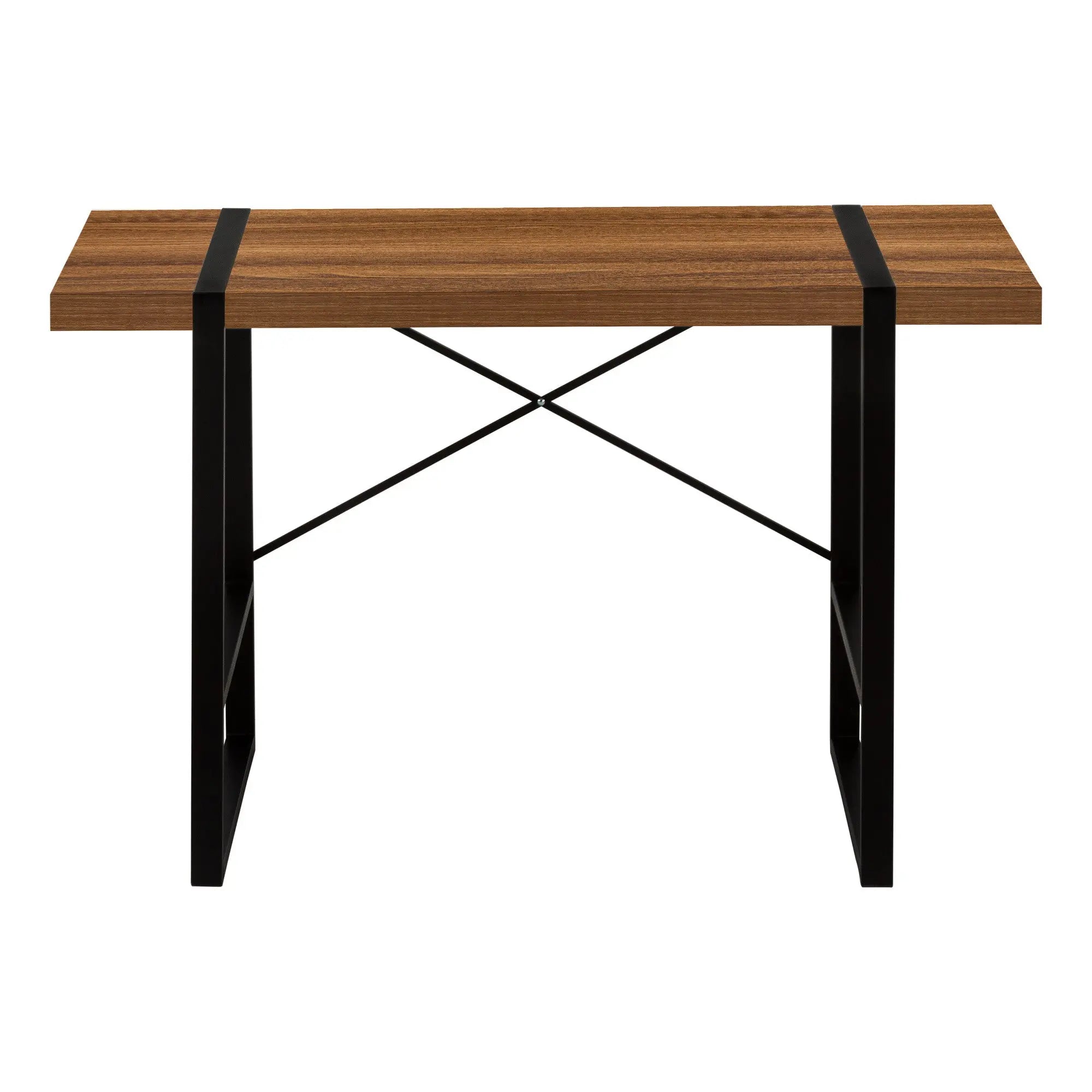 49" Brown and Black Computer Desk Homeroots Office