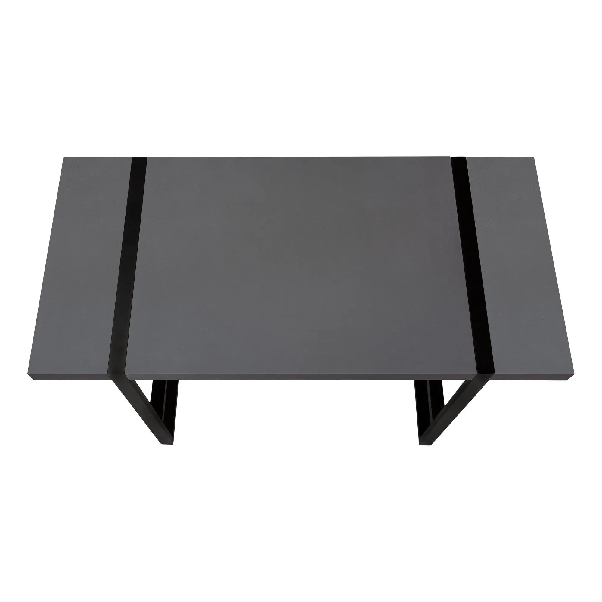 49" Gray and Black Computer Desk Homeroots Office