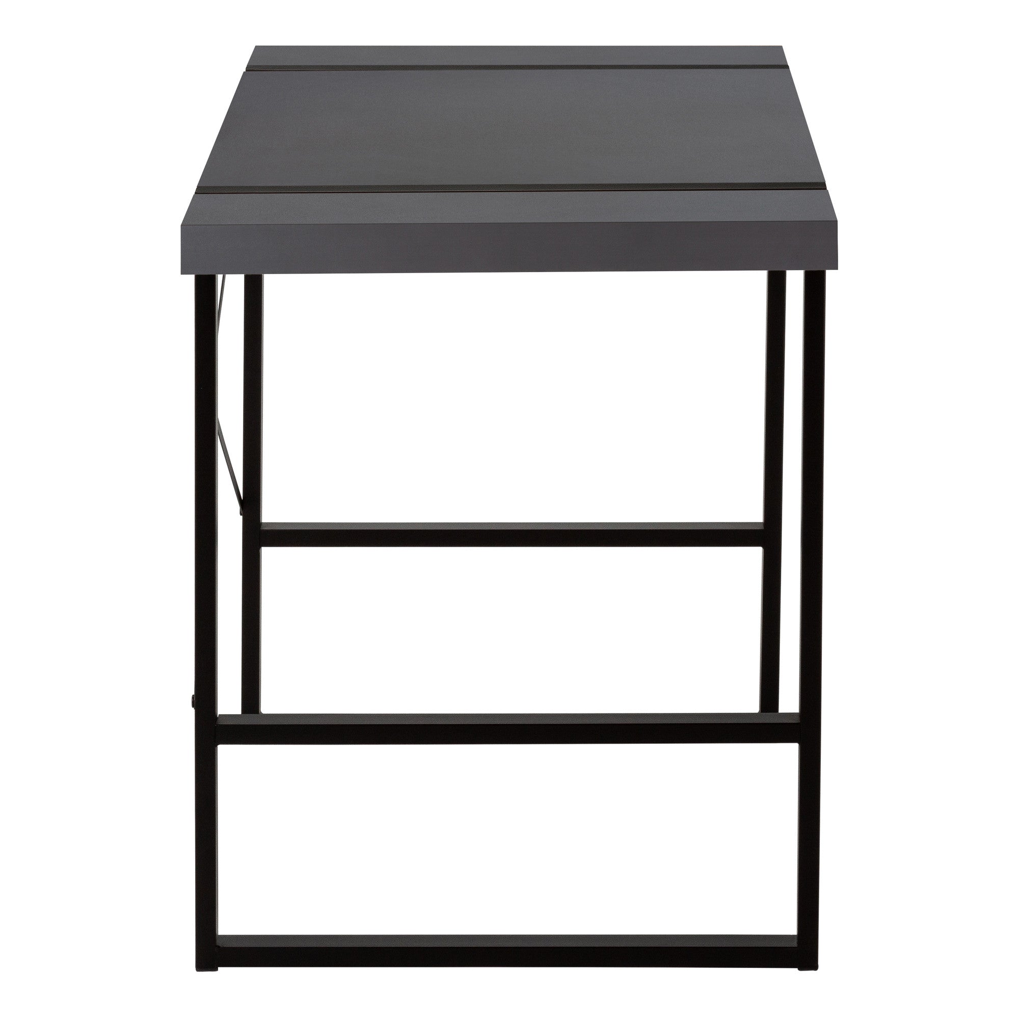 49" Gray and Black Computer Desk Homeroots Office