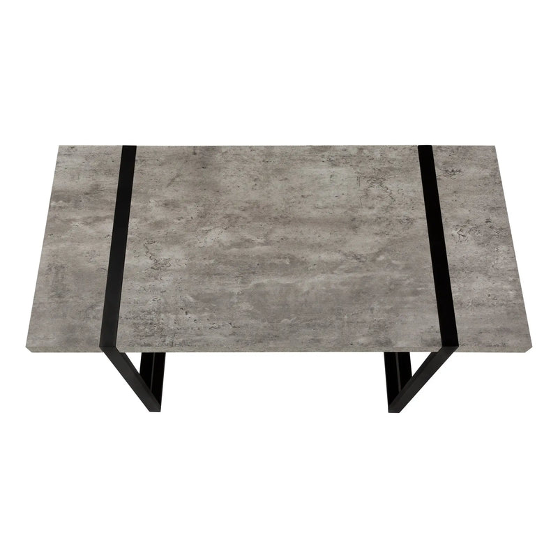 49" Gray and Black Computer Desk Homeroots Office