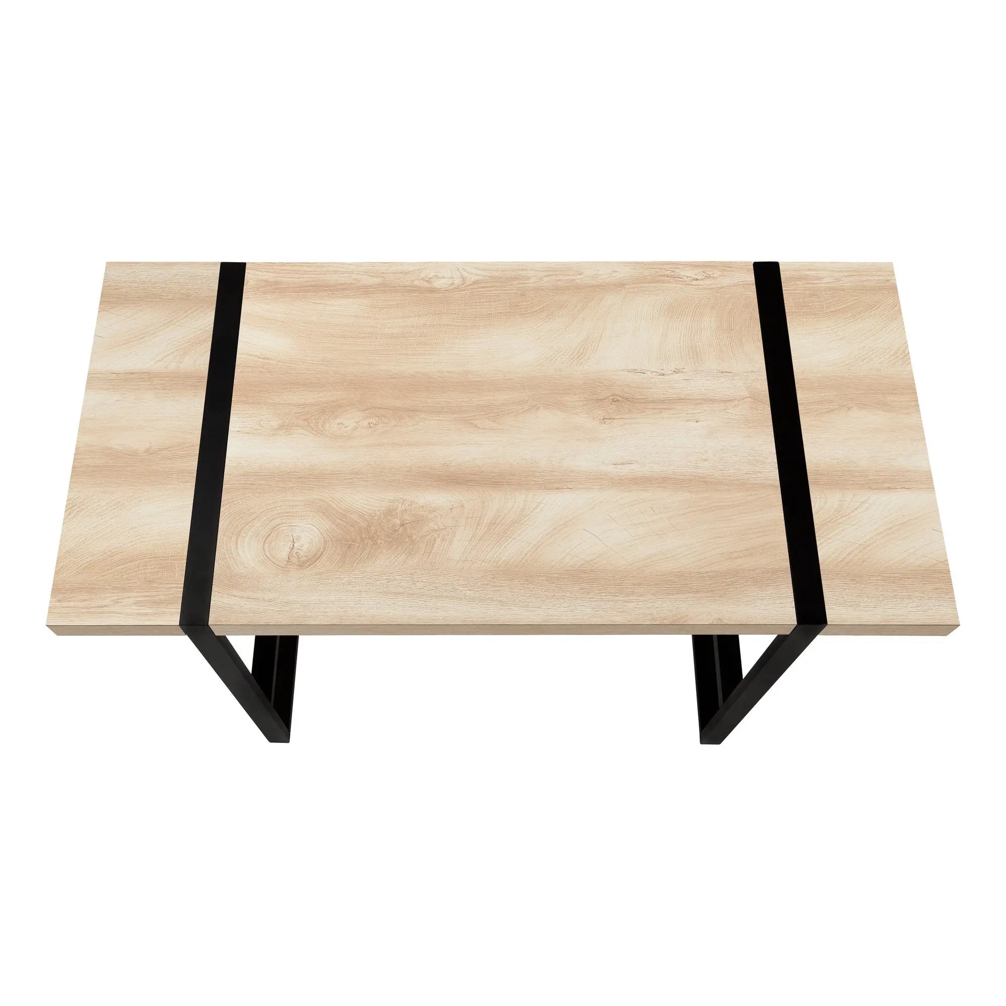 49" Natural and Black Computer Desk Homeroots Office