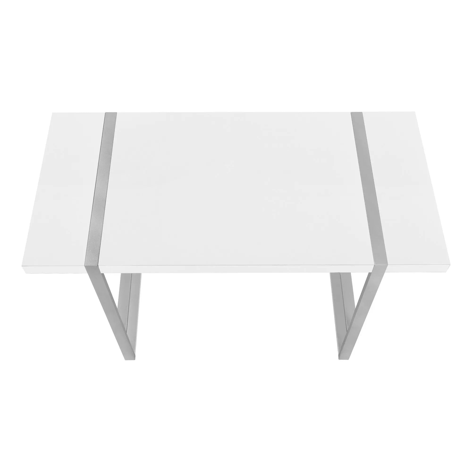 49" White and Gray Computer Desk Homeroots Office