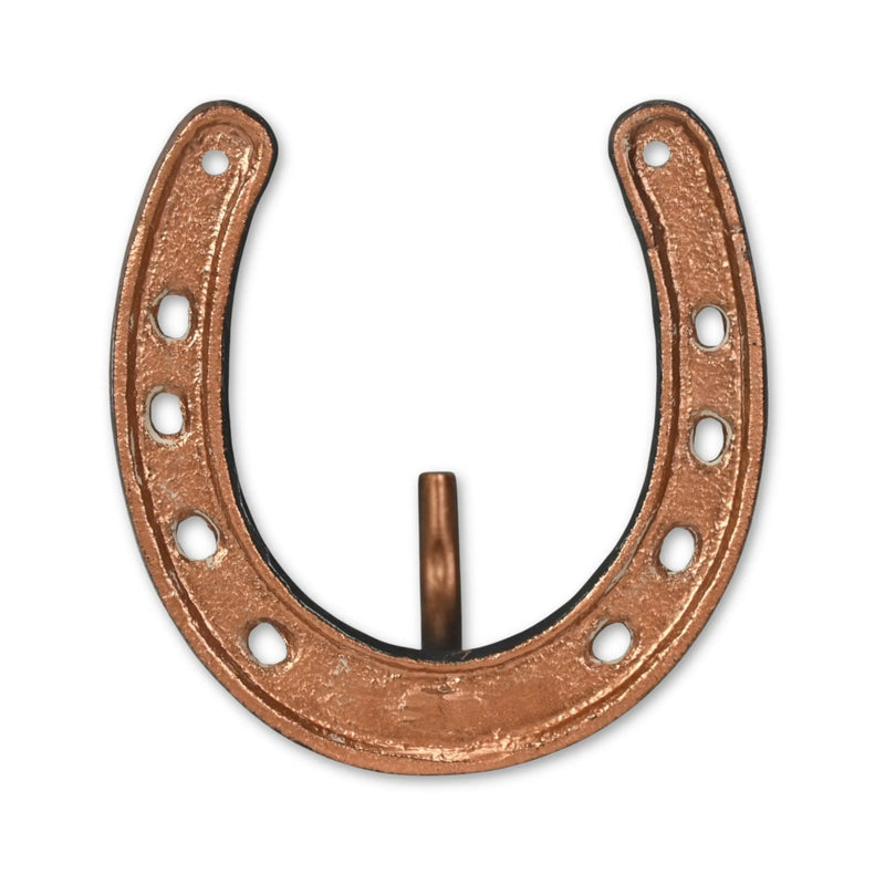 4" Antiqued Bronze Cast Iron Horseshoe Wall Hook Homeroots Organization