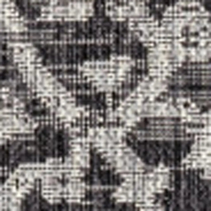 4' Black And Gray Square Medallion Indoor Outdoor Area Rug Homeroots Outdoor