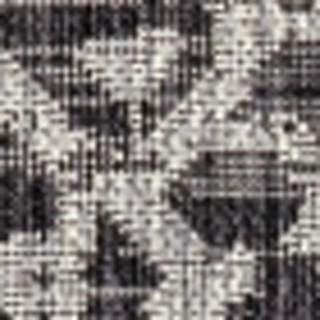 4' Black And Gray Square Medallion Indoor Outdoor Area Rug Homeroots Outdoor