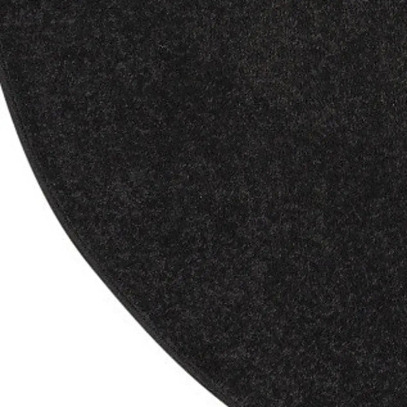 4' Black Round Indoor Outdoor Area Rug - GreatEagleInc